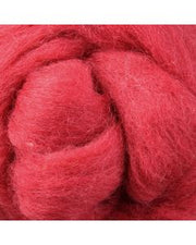 Ashford Corriedale Fibre 100g Pack - 012 Dyed  Sliver Strawberry Shortcake - DSSS100