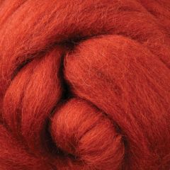Ashford Corriedale Fibre 100g Pack - 009 Dyed  Sliver Nutmeg - DSN100