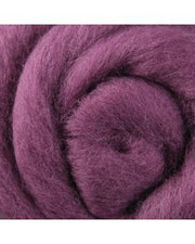 Ashford Corriedale Fibre 100g Pack - 008 Dyed  Sliver Grape Jelly - DSGJ100