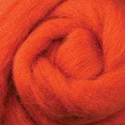 Ashford Corriedale Fibre 100g Pack - 006 Dyed  Sliver Pumpkin Pie - DSPP100