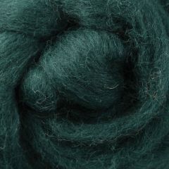 Ashford Corriedale Fibre 100g Pack - 004 Dyed  Sliver Green Tea - DSGT100