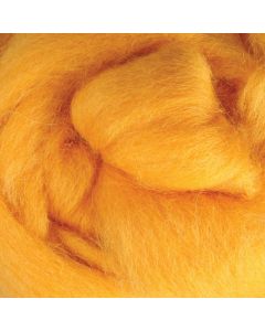 Ashford Corriedale Fibre 100g Pack - 003 Dyed  Sliver Cheese Cake - DSC100