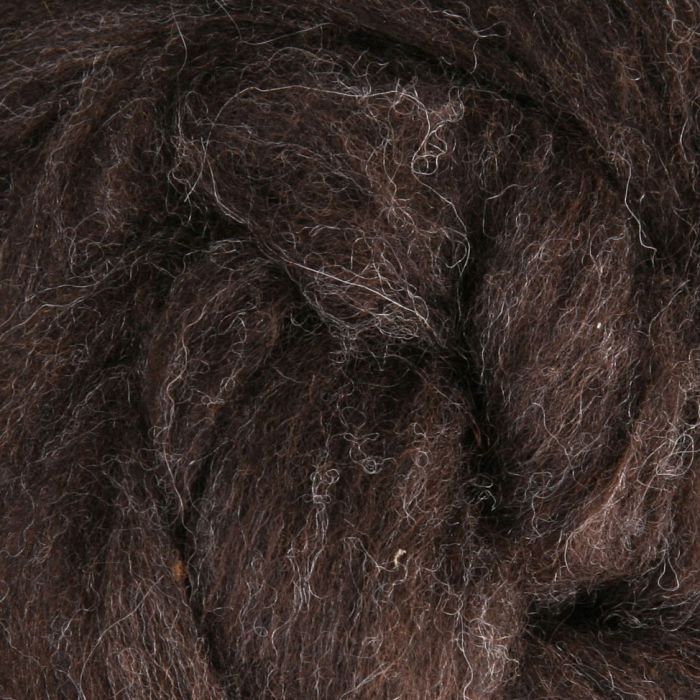 Ashford Corriedale Sliver - 100gm Bag (30 Micron) - Dark - 094 - Mooroolbark Wool