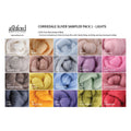 Ashford Corriedale Sliver Sample Pack - Lights 1 - FSP1 - Mooroolbark Wool