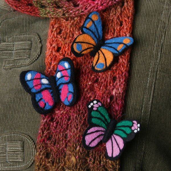 Ashford Needle Felting Kits - Butterflies NFKBF - Mooroolbark Wool