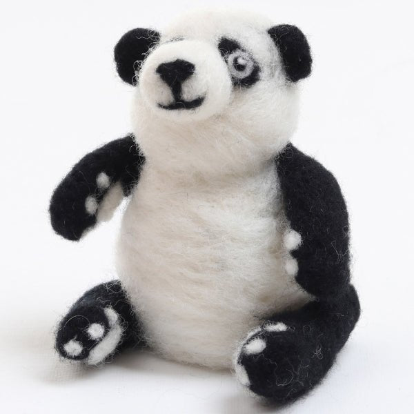Ashford Needle Felting Kits - Panda NFKPA - Mooroolbark Wool