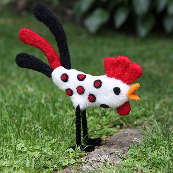 Ashford Needle Felting Kits - Rooster NFKR - Mooroolbark Wool