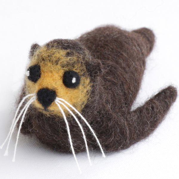 Ashford Needle Felting Kits - Seal NFKSL - Mooroolbark Wool