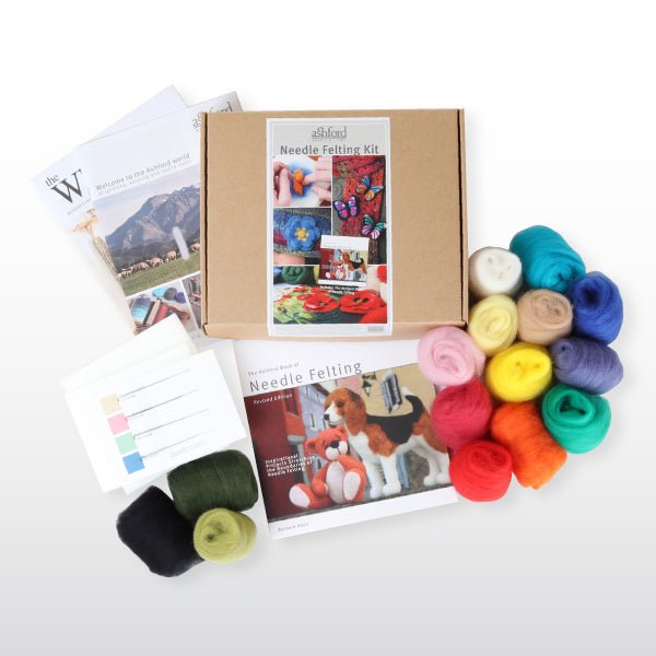 Ashford Needle Felting Kits - Starter Kit NFK - Mooroolbark Wool