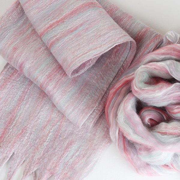 Ashford Silk Merino Fibre Packs & Scarf Kits- Juniper 098- SMSK098 - Mooroolbark Wool
