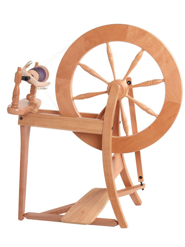 Ashford Traditional Spinning Wheel  - Single Drive - Natural TDSW - Mooroolbark Wool