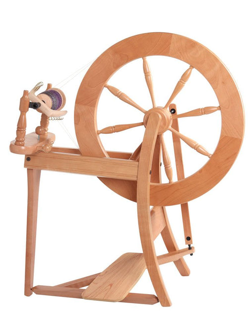 Ashford Traditional Spinning Wheel  - Single Drive - Natural TDSW - Mooroolbark Wool