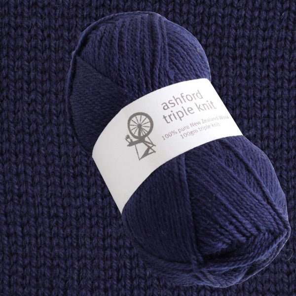 Ashford Triple Knit 100% pure wool - Old Navy - 810 - Mooroolbark Wool