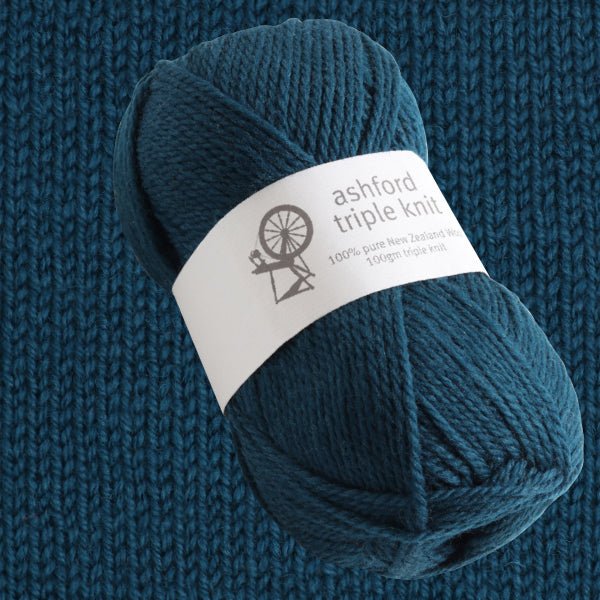 Ashford Triple Knit 100% pure wool -  Peacock - 807 - Mooroolbark Wool