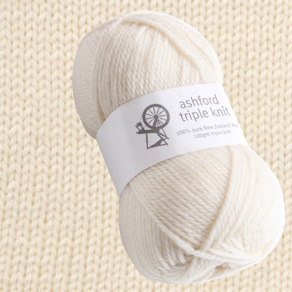 Ashford Triple Knit 100% pure wool - Pearl - 814 - Mooroolbark Wool