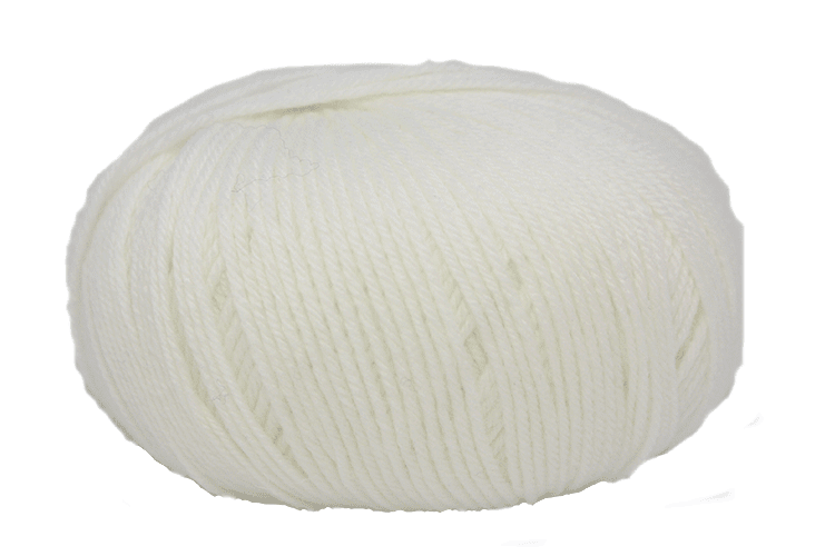 Bambini 4 ply 1 - White - Mooroolbark Wool