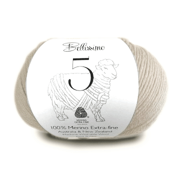 Bellissimo 5 Ply Australian Merino - 500 Black - Mooroolbark Wool