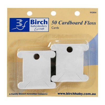 Birch Cardboard Floss Cards 012854 - Mooroolbark Wool
