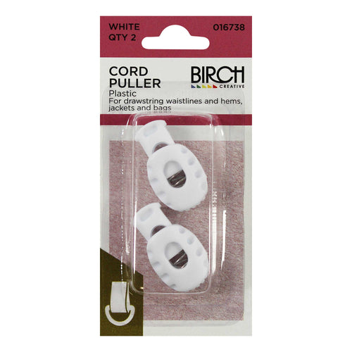 Birch Cord Puller qty 2 - White 016738 - Mooroolbark Wool