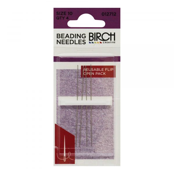Birch Beading Needles Size 10/13 4 Pack - 012712 - Mooroolbark Wool