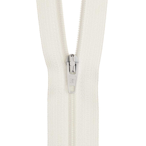 Birch Dress Zip - 30cm - White 101 - Mooroolbark Wool