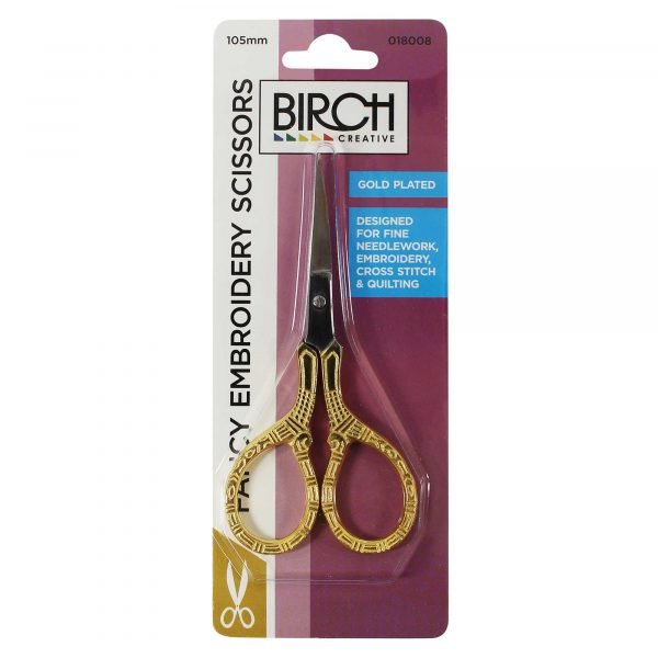 Birch Fancy Embroidery Scissors 018008 - Mooroolbark Wool