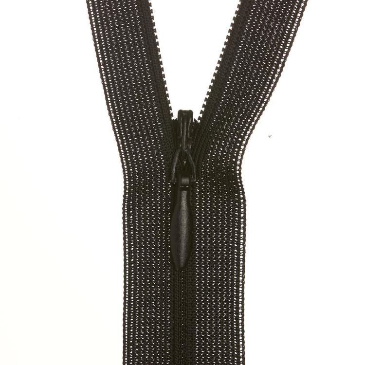 Birch Invisible Zip - 18cm Black 310 - Mooroolbark Wool