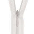Birch Invisible Zip - 18cm White 101 - Mooroolbark Wool