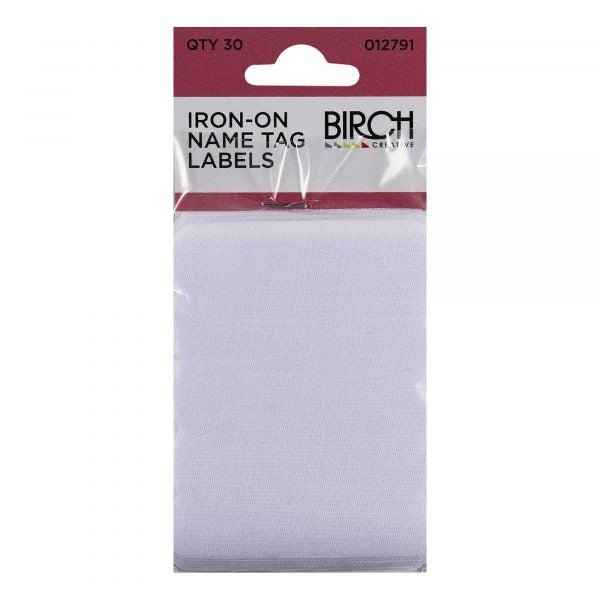 Birch Iron-On Name Tag Labels - 012791 - Mooroolbark Wool