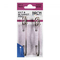 Birch Kilt & Blanket Pins - 76mm Nickel qty2 - 012556 - Mooroolbark Wool