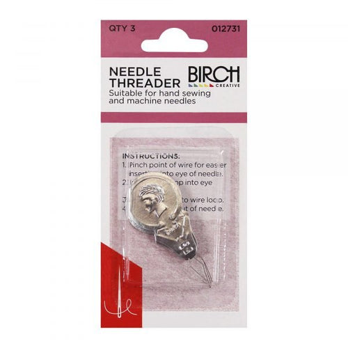 Birch Needle Threader - Metal Silver 021731 - Mooroolbark Wool