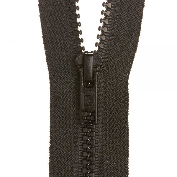 Birch Open End Zip - 66cm Black 310 - Mooroolbark Wool