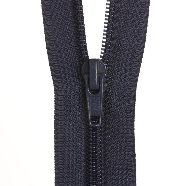 Birch Open End Zip - 66cm Dark Blue 318 - Mooroolbark Wool