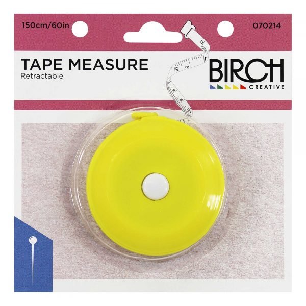 Birch Retractable Tape Measure - 070214 - Mooroolbark Wool