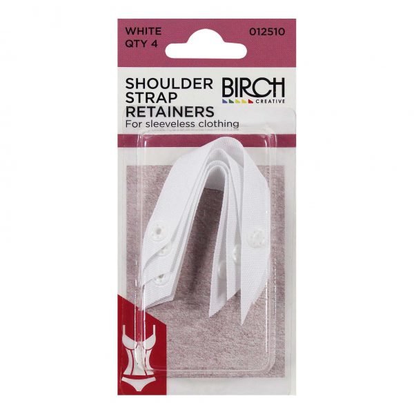 Birch Shoulder Strap Retainers 012510 - White - Mooroolbark Wool