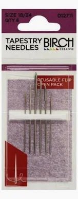 Birch Tapestry Needles - Size 18/24 - Mooroolbark Wool