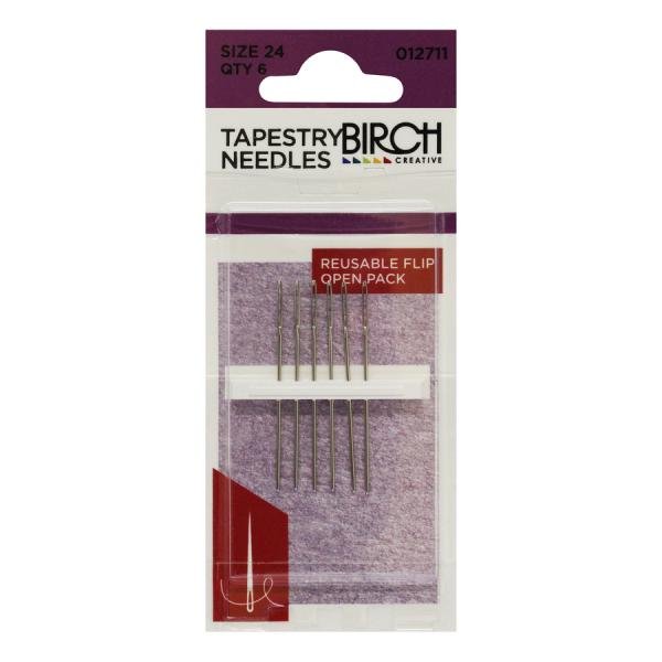 Birch Tapestry Needles - Size 24 - Mooroolbark Wool