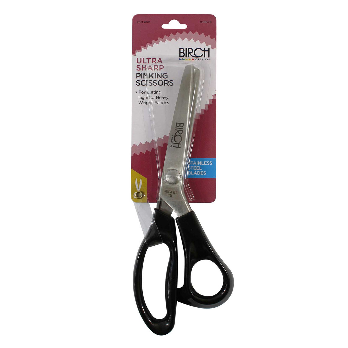 Birch Ultra Sharp Pinking Scissors - 018678 - Mooroolbark Wool
