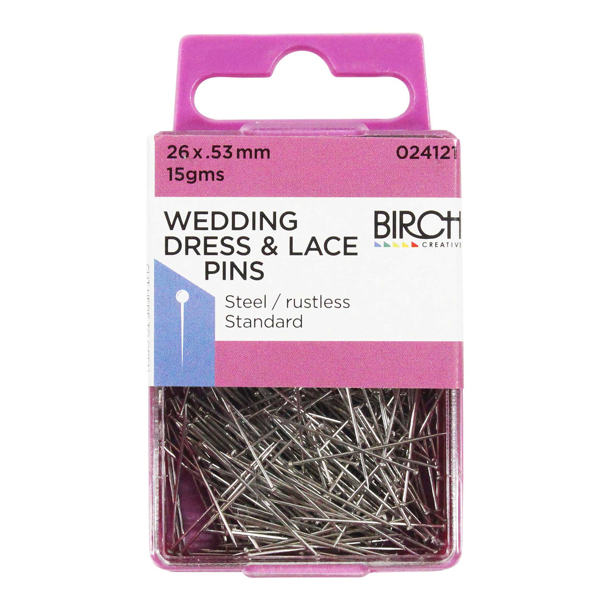 Birch Wedding Dress & Lace Pins - 024121 - Mooroolbark Wool