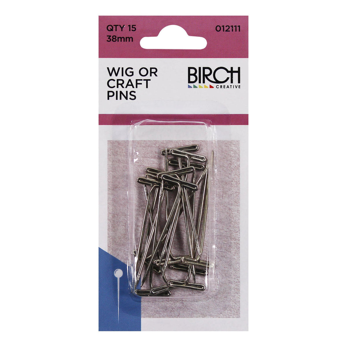 Birch Wig or Craft Pins 012111 - Mooroolbark Wool