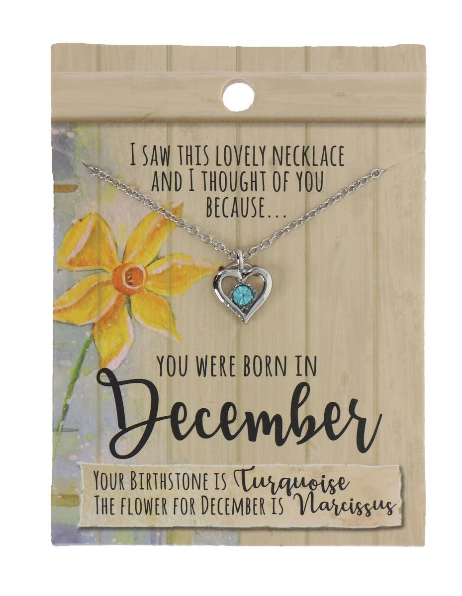 Birthstone Necklaces - December - BSN012 - Mooroolbark Wool