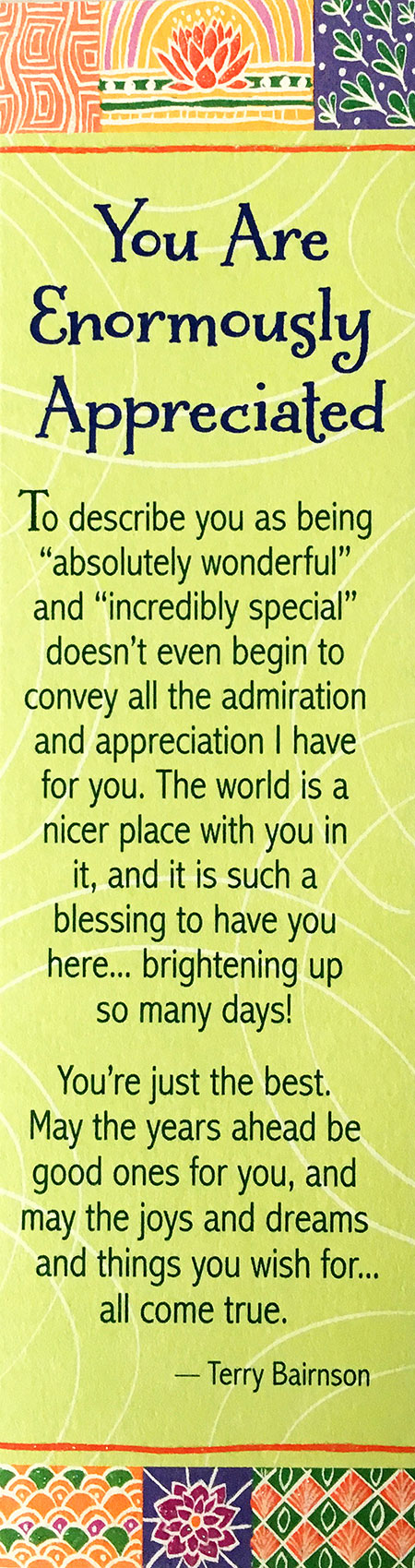 You Are Enormously Appreciated - BKM146