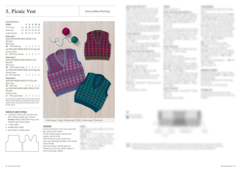 Book 1000 - Heirloom Joyful Kids Knits 8 Ply - Mooroolbark Wool