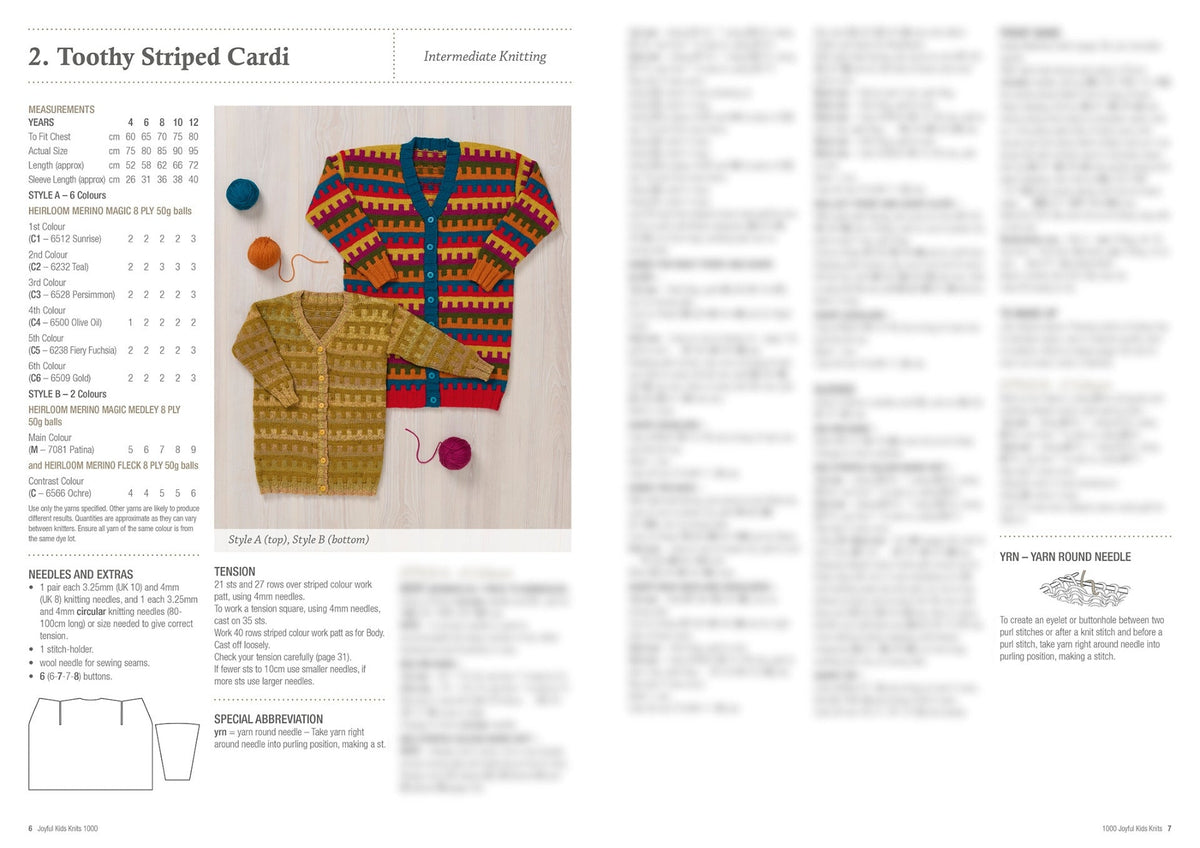 Book 1000 - Heirloom Joyful Kids Knits 8 Ply - Mooroolbark Wool
