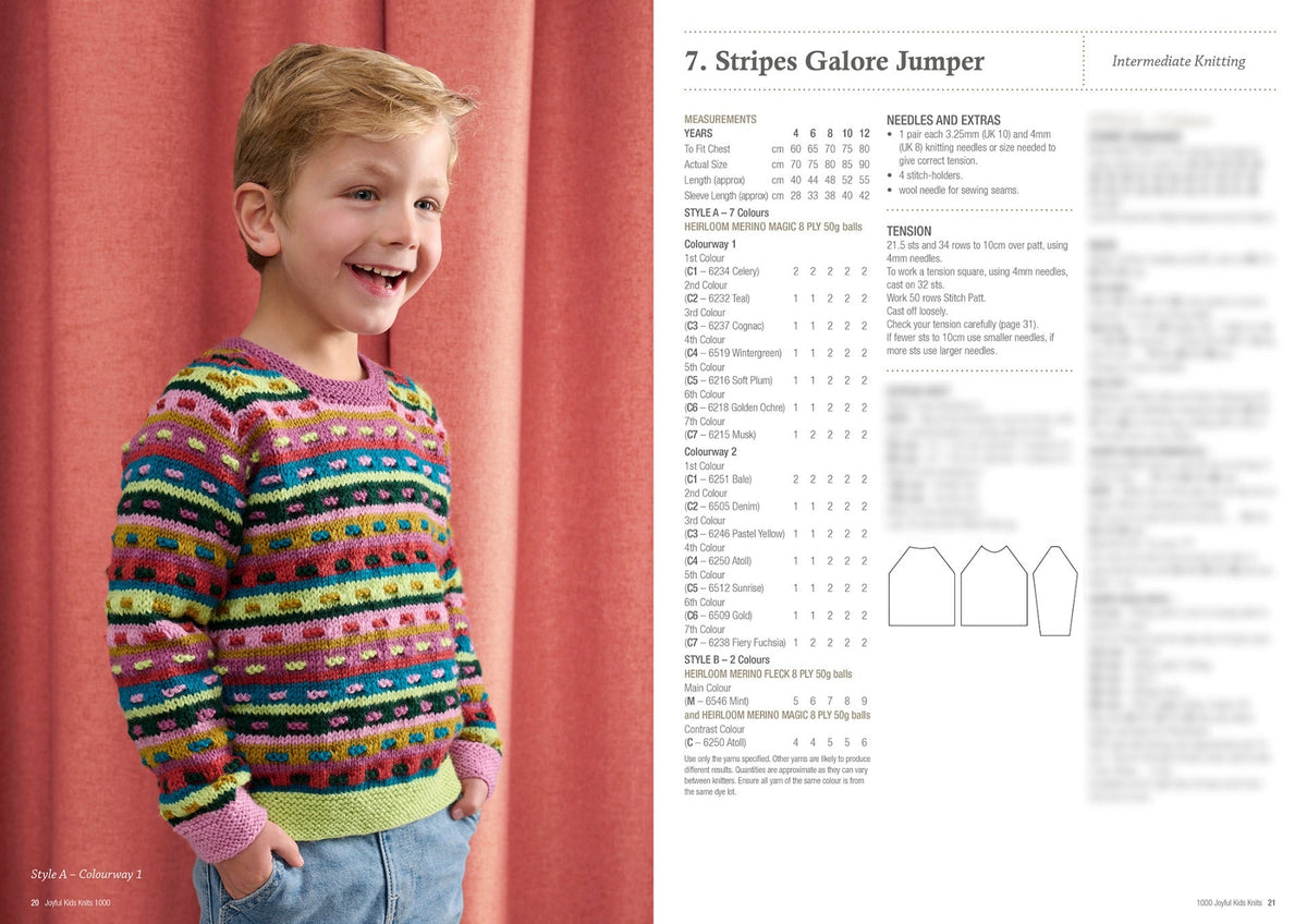Book 1000 - Heirloom Joyful Kids Knits 8 Ply - Mooroolbark Wool