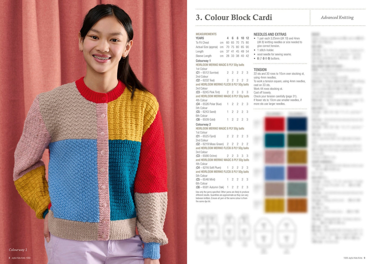 Book 1000 - Heirloom Joyful Kids Knits 8 Ply - Mooroolbark Wool