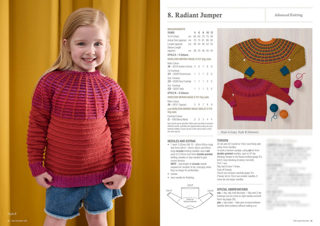 Book 1000 - Heirloom Joyful Kids Knits 8 Ply - Mooroolbark Wool