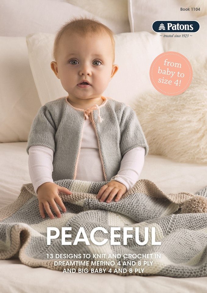 Book 1104 - Patons Peaceful - Mooroolbark Wool