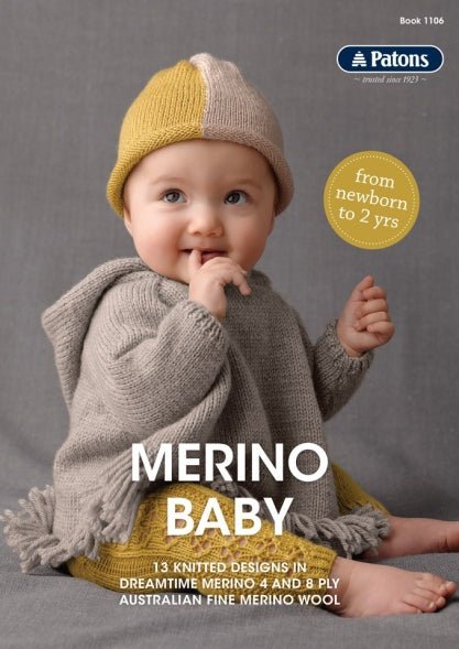 Book 1106 - Patons Merino Baby - Mooroolbark Wool
