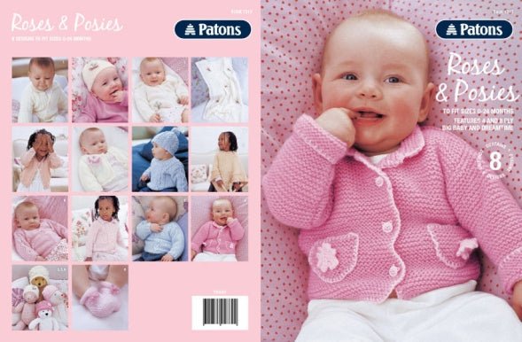 Book 1313 - Patons Roses & Posies - Mooroolbark Wool